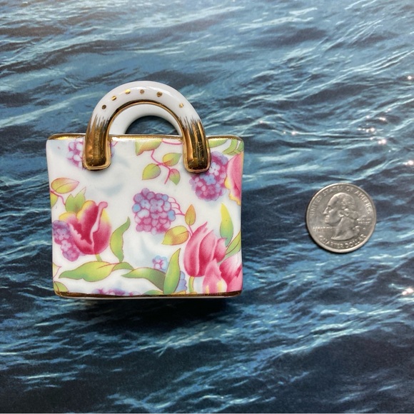 Royal Cotswolds miniature porcelain chintz tote shopping bag - Picture 6 of 6